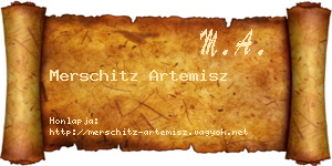Merschitz Artemisz névjegykártya